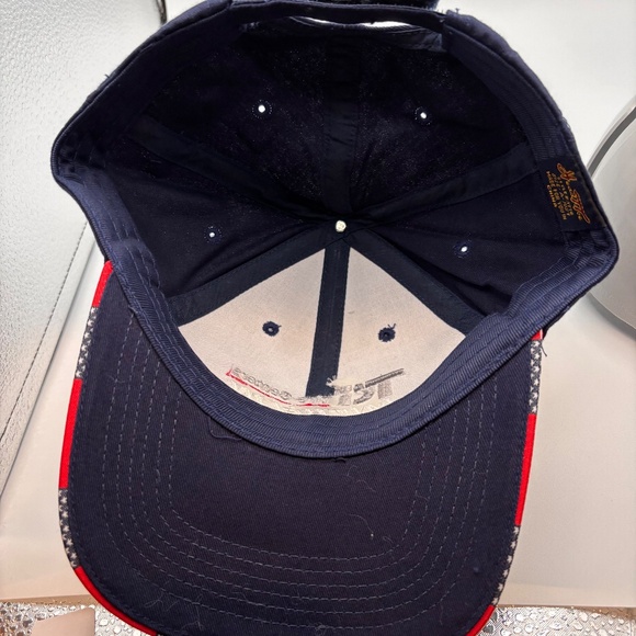 TCI Tire Centers Michelin Red White Blue Patriotic Embroidered Baseball Cap Hat - Picture 9 of 10